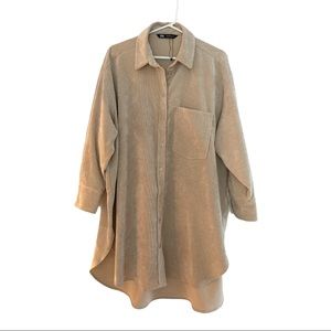 Zara Oatmeal Oversized Shacket